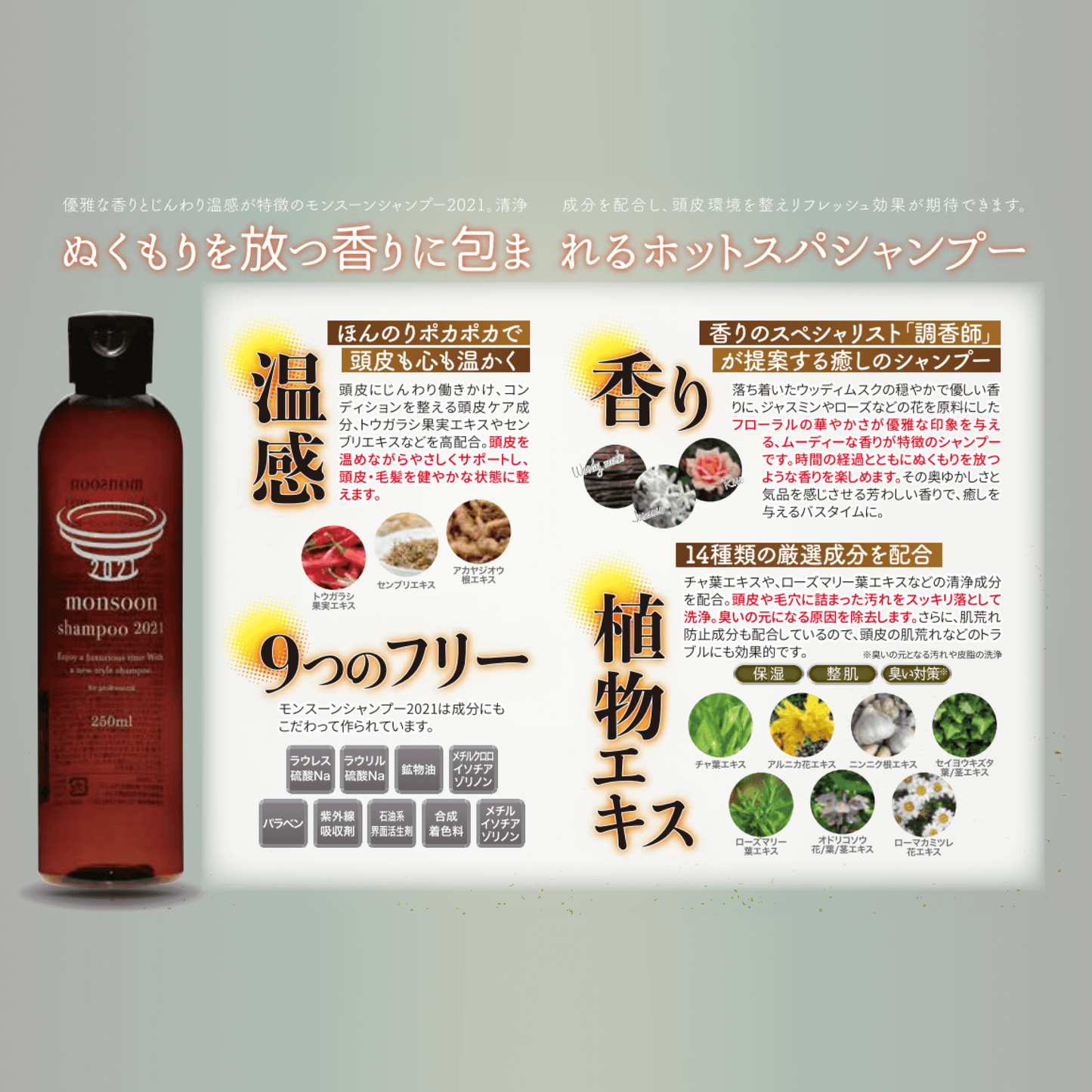 モンスーンシャンプー2021(調香シャンプー)